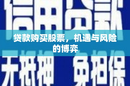 纳雍贷款购买股票，机遇与风险的博弈