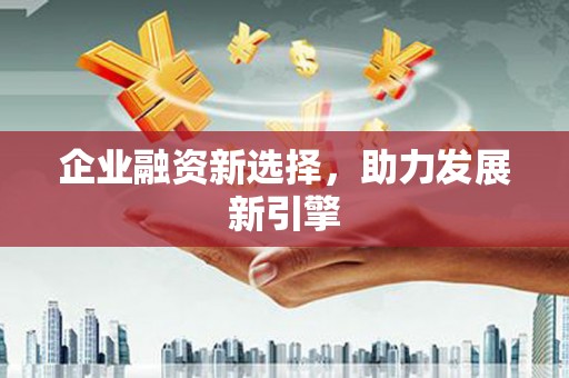 纳雍企业融资新选择，助力发展新引擎