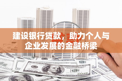 纳雍建设银行贷款，助力个人与企业发展的金融桥梁