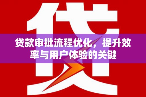 纳雍贷款审批流程优化，提升效率与用户体验的关键