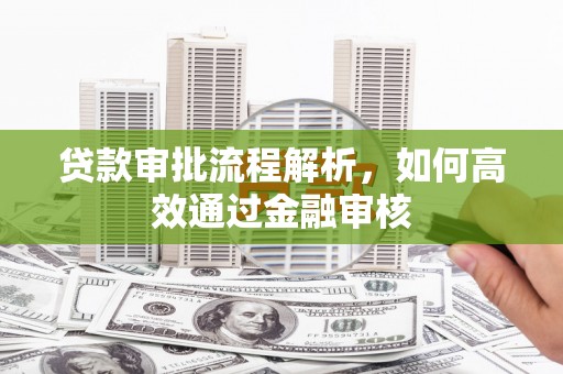 纳雍贷款审批流程解析，如何高效通过金融审核