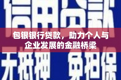 纳雍包银银行贷款，助力个人与企业发展的金融桥梁