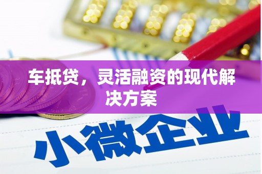 纳雍车抵贷，灵活融资的现代解决方案