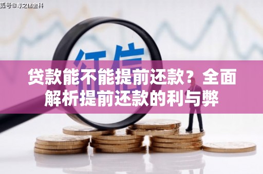 纳雍贷款能不能提前还款？全面解析提前还款的利与弊