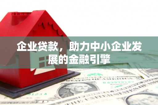 纳雍企业贷款，助力中小企业发展的金融引擎