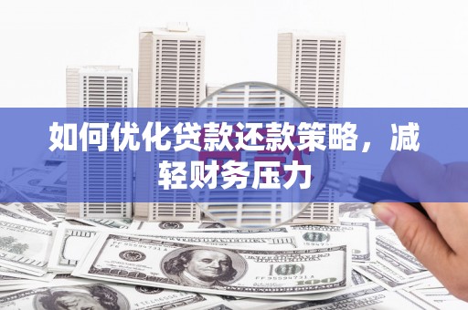 纳雍如何优化贷款还款策略，减轻财务压力