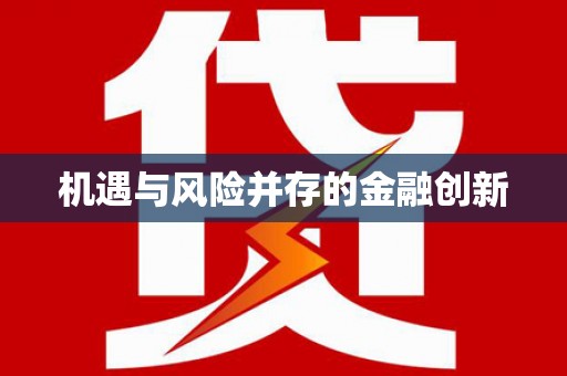 纳雍机遇与风险并存的金融创新