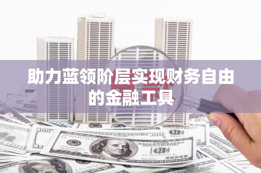 纳雍助力蓝领阶层实现财务自由的金融工具